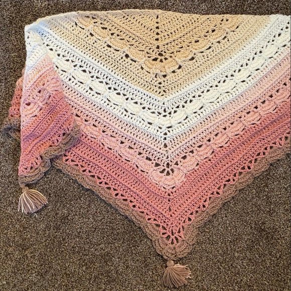 Ana Lucia Cute Color Block Shawl - Picture 1 of 2